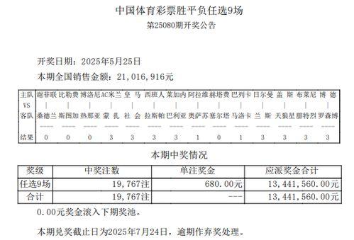 足彩任9开奖结果,精彩对决，悬念揭晓